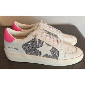 Vintage Havana 8.5 Women's Positivity 4 Sneakers Pink Pop Glitter